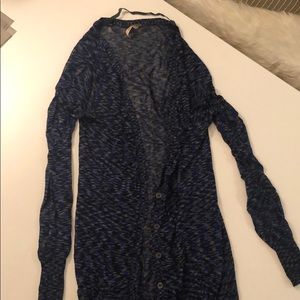 Free People Multi Colored Sheer Cardigan